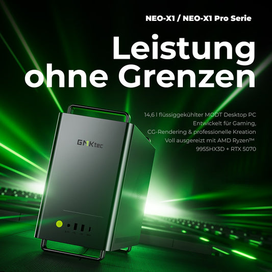 GMKtec NEO-X1 Series AMD Ryzen™ 9 9955HX / 9955HX3D MODT Gaming PC (Vorbestellung – Anzahlung von 50 €)
