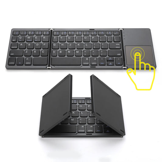 Triple-Folding Bluetooth Mini Wireless Keyboard