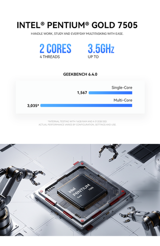 GMKtec NucBox G3 Ultra Mini PC Intel® Pentium® Gold 7505