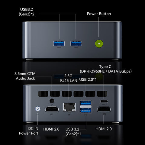 GMKtec Nucbox M8 AMD Ryzen™ 5 PRO 6600H Mini PC