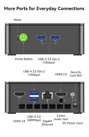 GMKtec NucBox G3 Ultra Mini PC Intel® Pentium® Gold 7505