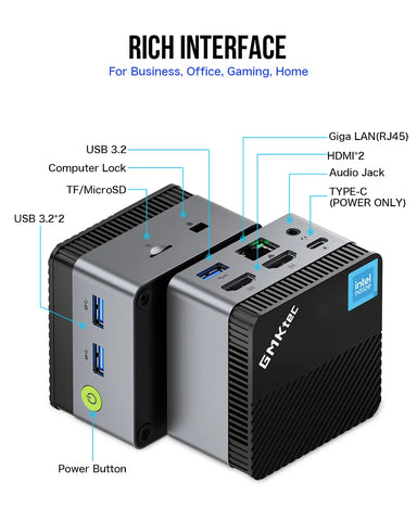 GMKtec NucBox G5 Intel® Alder Lake-N N97
