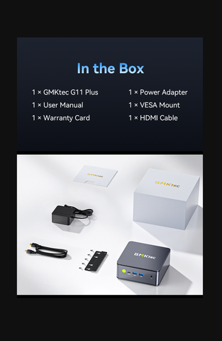 GMKtec NucBox G11 Plus Mini PC con AMD Ryzen™ 5 3500U