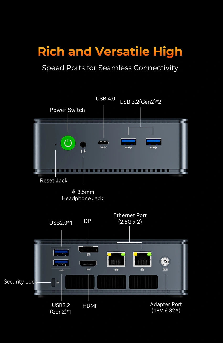 GMKtec NucBox M6 Ultra AMD Ryzen™ 5 7640HS Mini PC