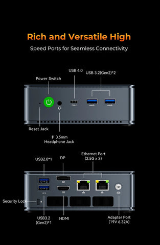 GMKtec NucBox M6 Ultra AMD Ryzen™ 5 7640HS Mini PC
