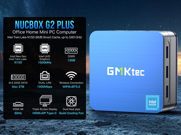 GMKtec NucBox G2 Plus Intel® Twin Lake N150