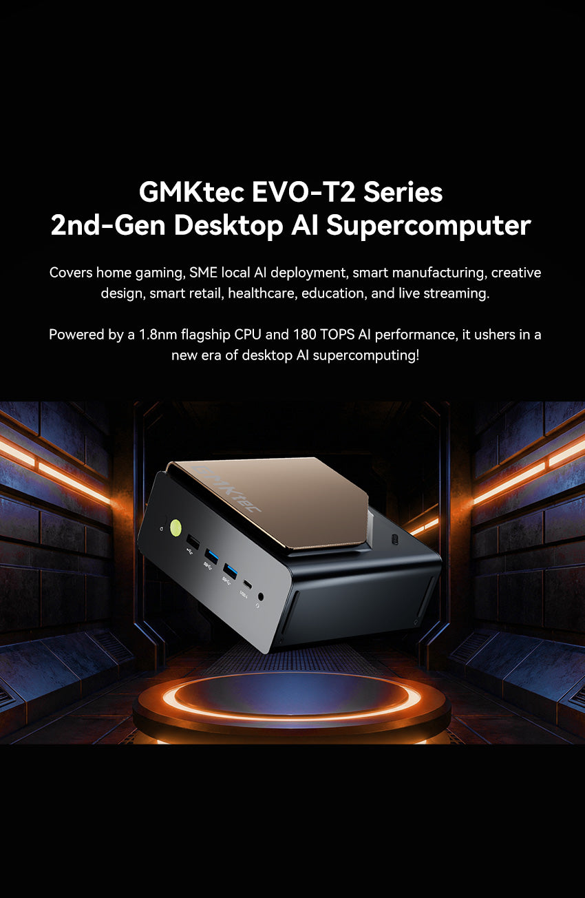 GMKtec EVO-T2 Intel Core Ultra X9 388H / X7 358H Mini PC