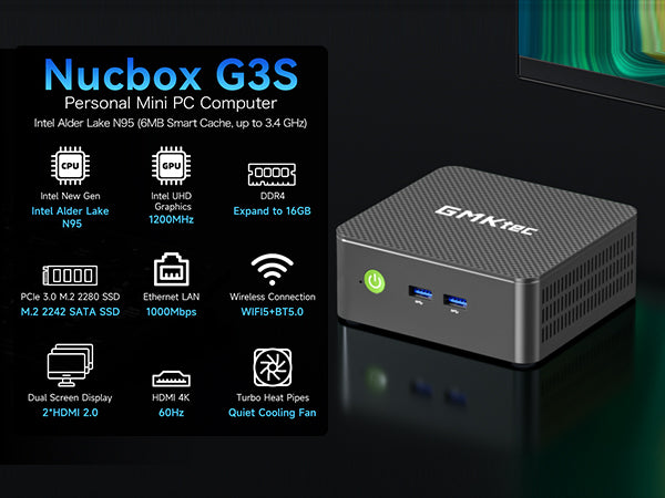 GMKtec G3S Intel Alder Lake N95 Mini-PC – GMKtec EU