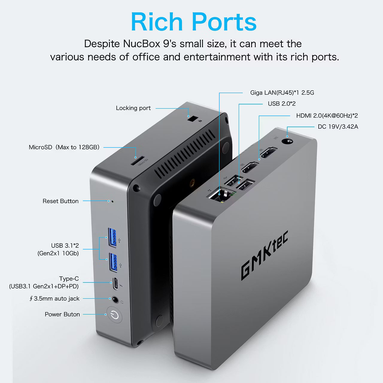 GMKtec NucBox 9 Mini PC AMD® Ryzen™ 5 5600U