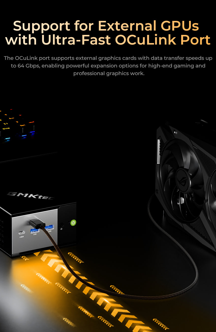 GMKtec EVO-X1 ミニPC Ryzen AI 9 HX-370 Mini PC GMKtecAI AMD Ryzen AI 9 HX-370 Series (5,1 GHz) para jogos