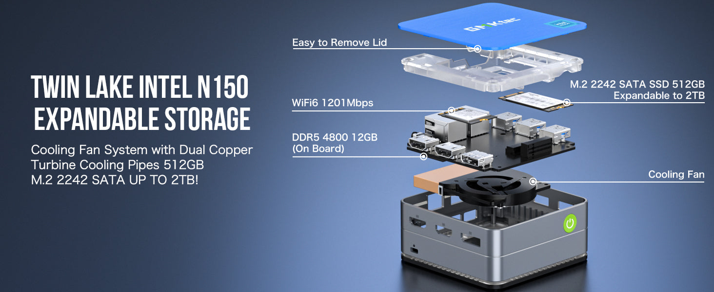 GMKtec NucBox G2 Plus Intel® Twin Lake N150