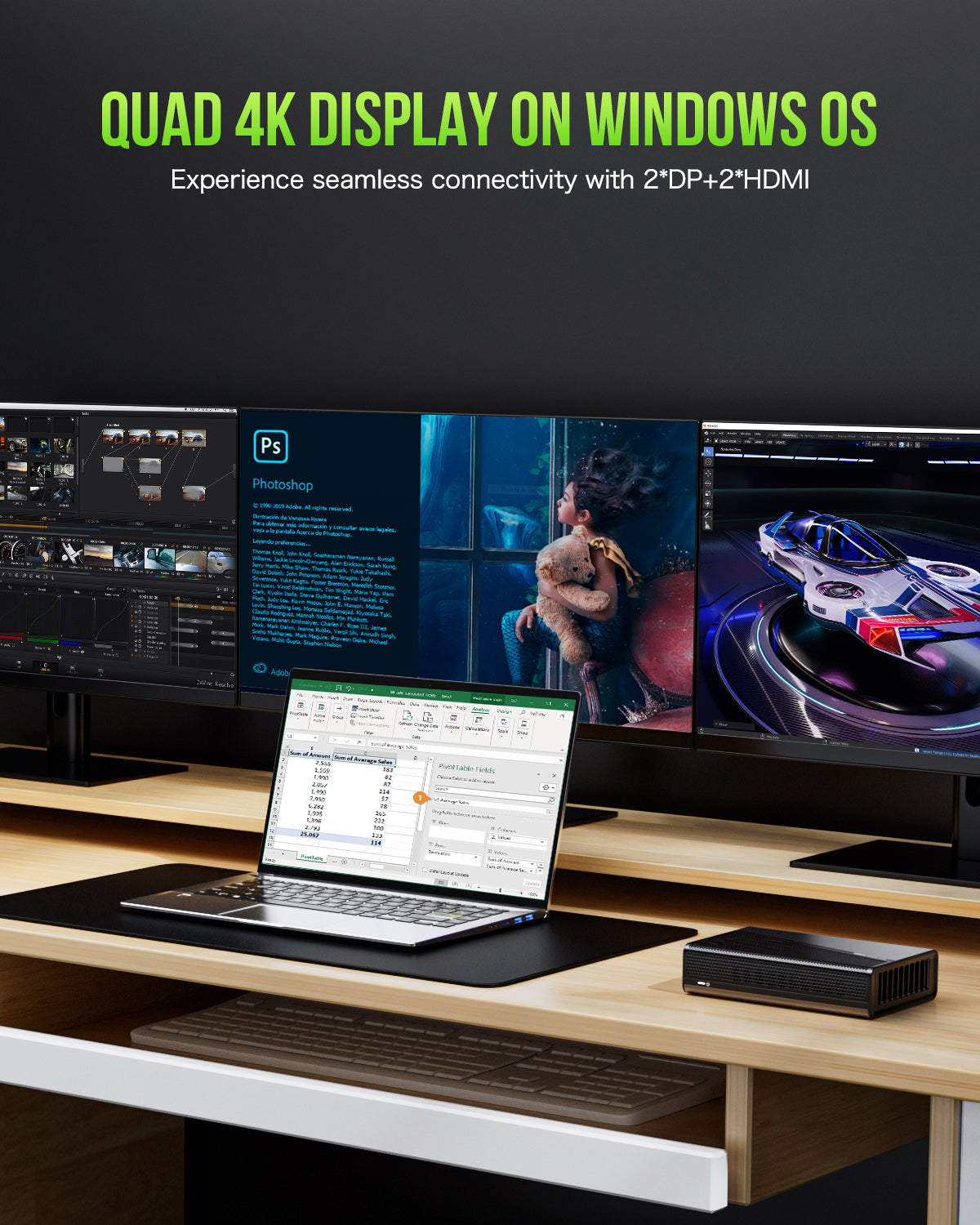 GMKtec AD-GP1 AMD Radeon 7600M XT External GPU Docking Station