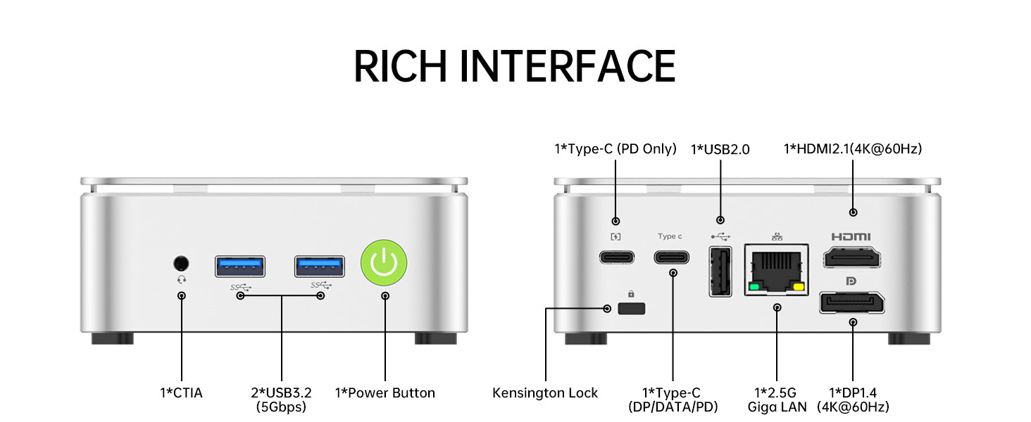 Mini-PC GMKtec NucBox G10 AMD® Ryzen™ 5 3500U