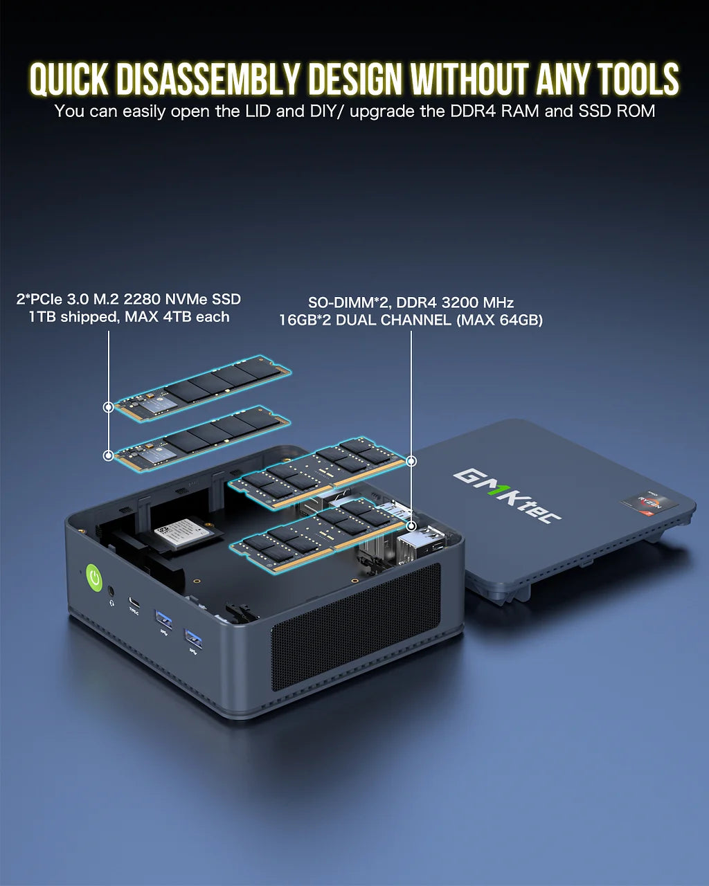 GMKtec NucBox M5 Plus AMD Ryzen™ 7 5825U
