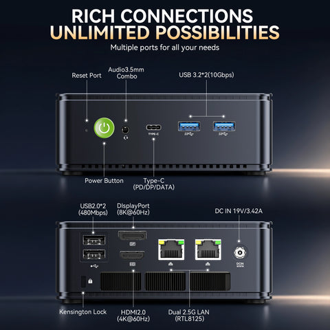 GMKtec NucBox M5S AMD Ryzen™ 3 5400U Mini PC