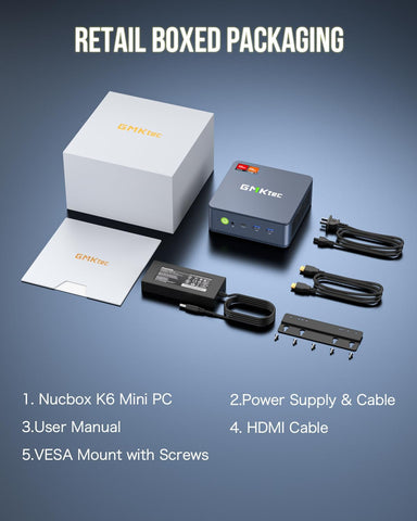Caja Nuc de GMKtec M6 Ultra Mini PC AMD Ryzen 5 7640HS