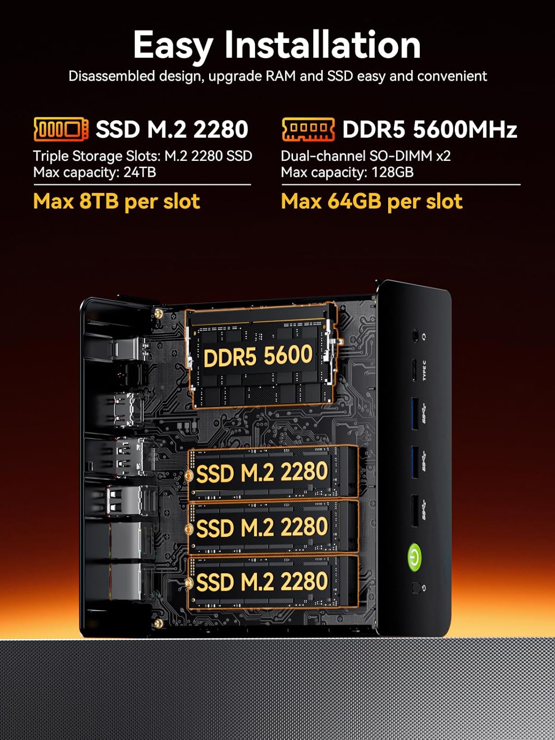 GMKtec NucBox K12 AMD Ryzen™ 7 H 255 Mini PC