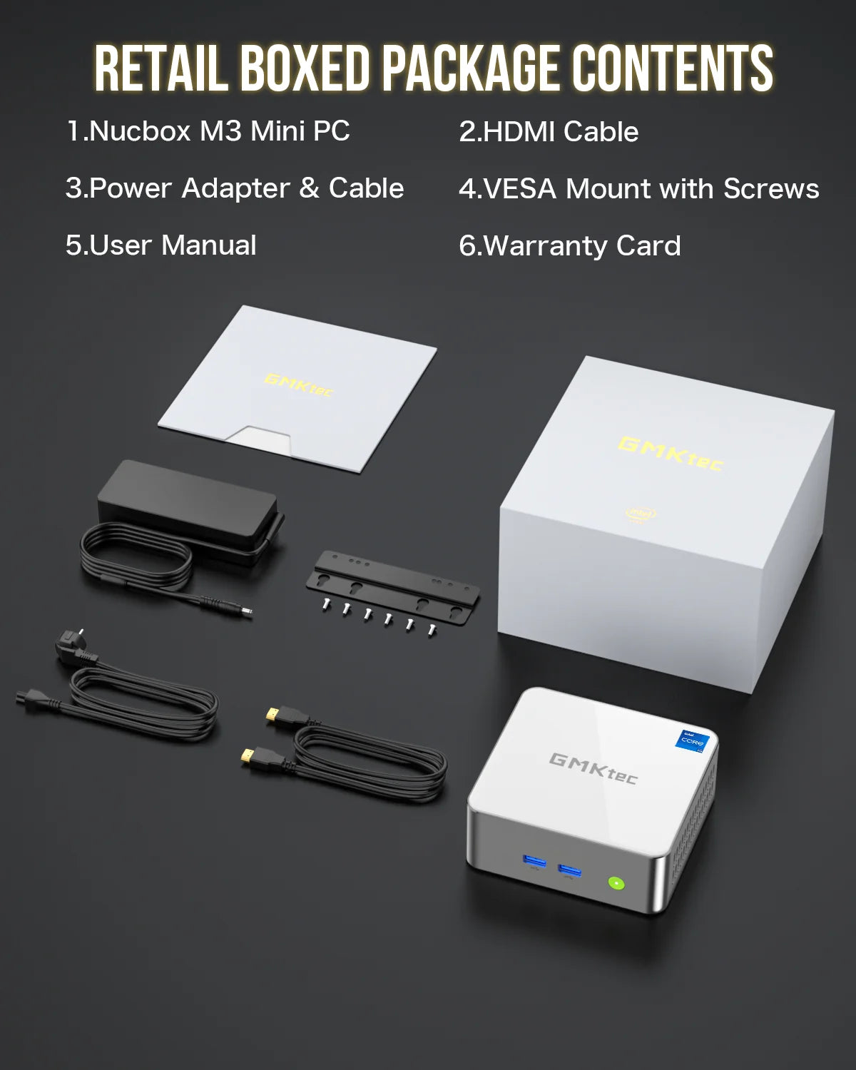 GMKtec NucBox M3 Intel 12th Core i5 12450H Mini PC