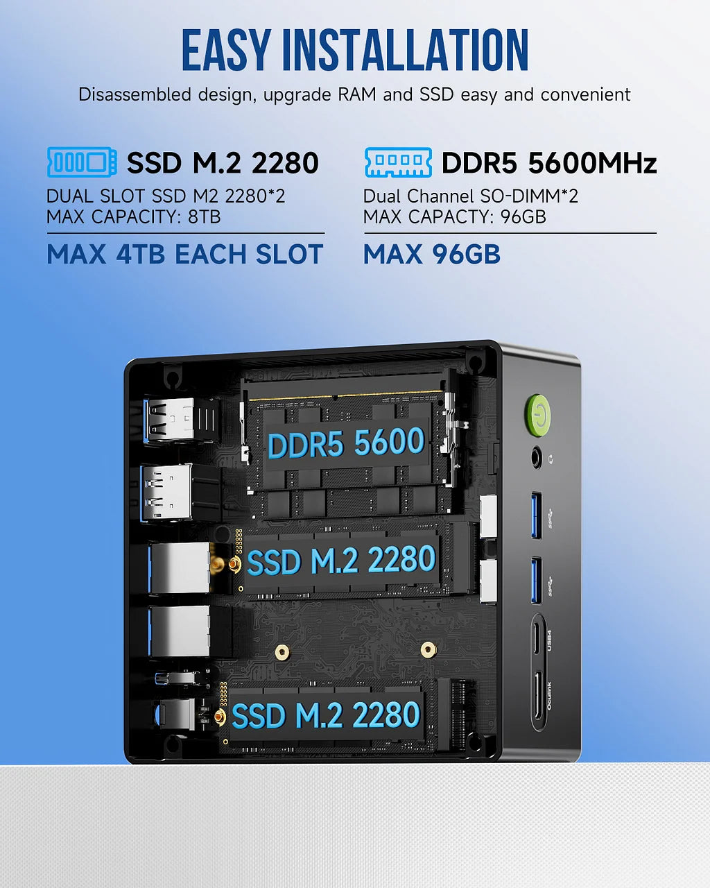 GMKtec NucBox K8 Plus AMD Ryzen™ 7 8845HS