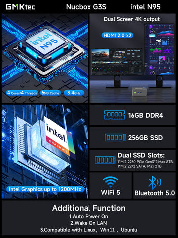 GMKtec G3S Intel Alder Lake N95 Mini-PC
