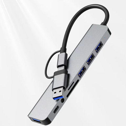 8-in-1 USB Hub Docking Station