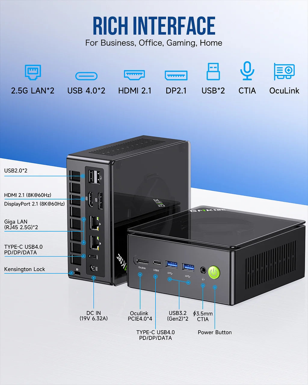 GMKtec NucBox K8 Plus AMD Ryzen™ 7 8845HS
