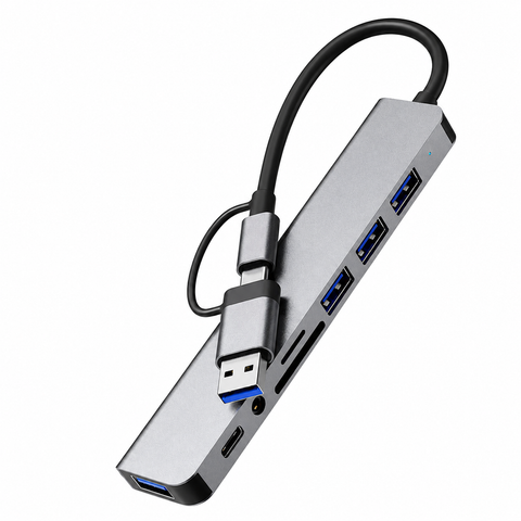Σταθμός σύνδεσης USB Hub 8 σε 1