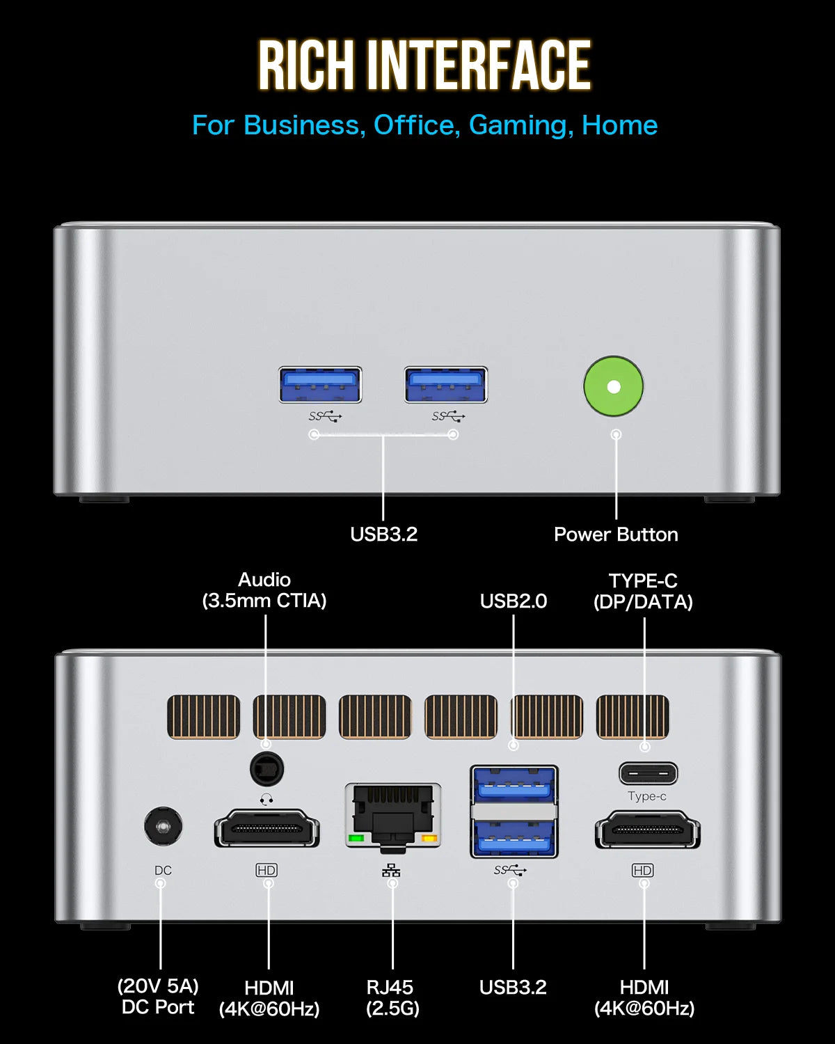 GMKtec NucBox M3 Intel 12th Core i5 12450H Mini PC