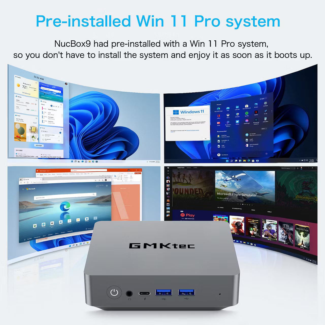 GMKtec NucBox 9 Mini PC AMD® Ryzen™ 5 5600U