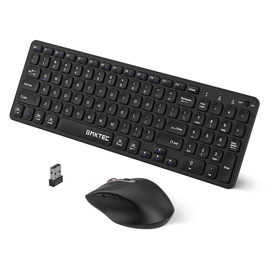 Combo de teclado e rato sem fios 2.4G de tamanho normal