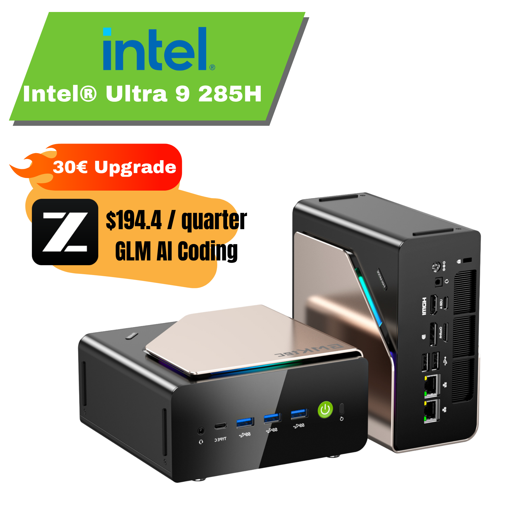 GMKtec EVO-T1 Intel Core Ultra 9 285H AI Mini PC