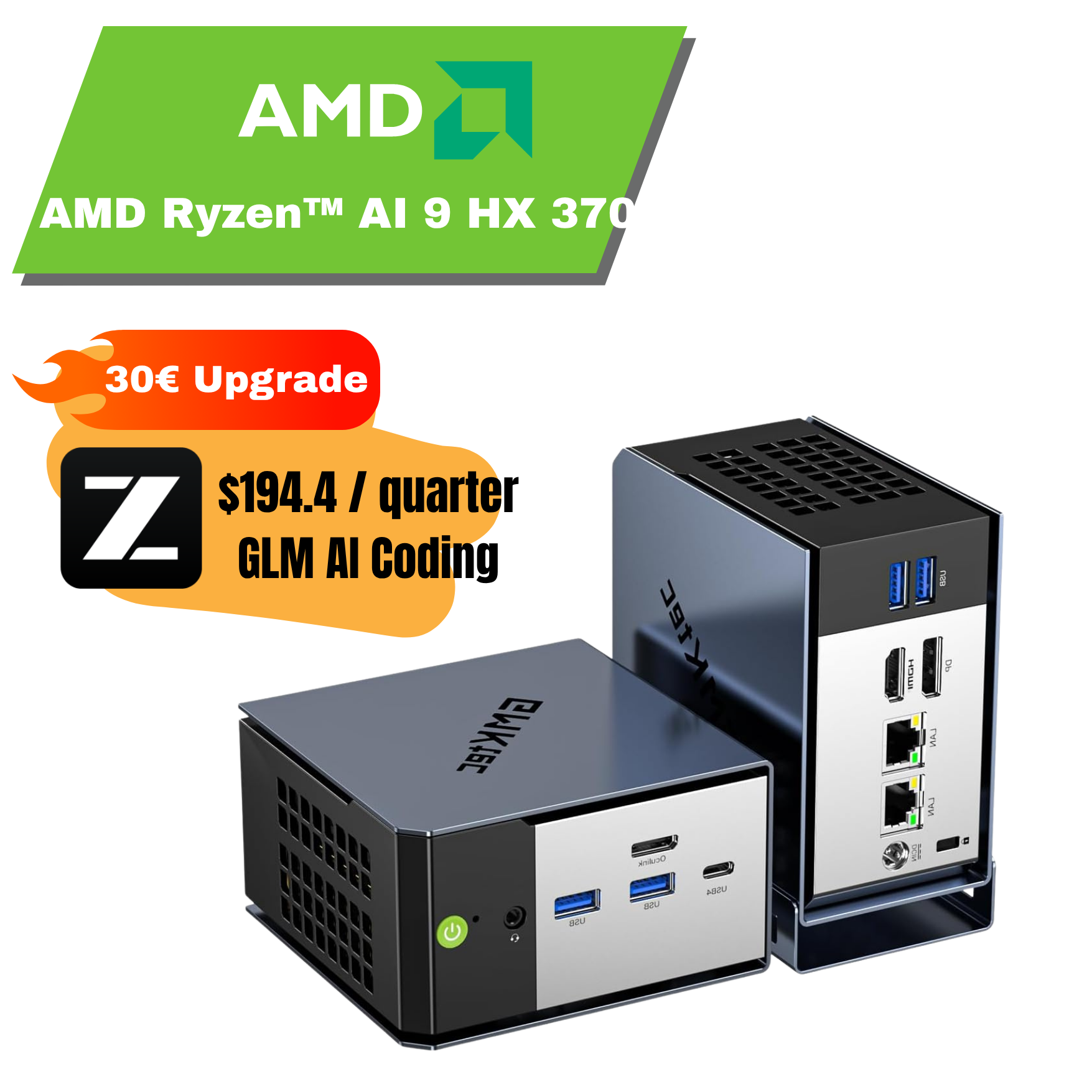 GMKtec EVO-X1 AMD Ryzen™ AI 9 HX 370